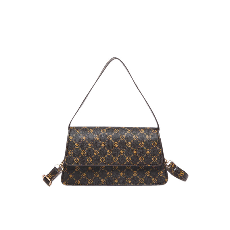 The popular and fashionable color-blocking underarm small square bag for the 2024 autumn new Korean-style single-shoulder handbag, women's bag, cross-border version Item Picture