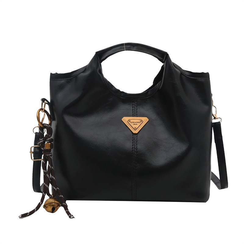 This year's retro style 2025 spring new collection features a unique aesthetic design, solid color, large capacity, single-shoulder crossbody handbag for women Item Picture