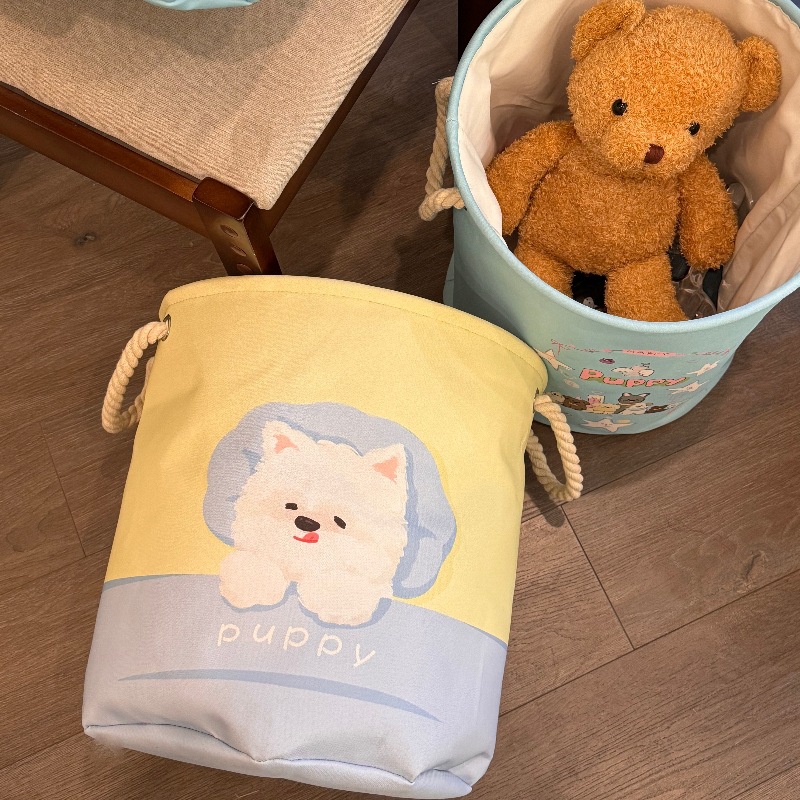 Original puppy Dirty clothes basket, home foldable dirty clothes storage basket, laundry basket, toy storage bucket basket details Picture