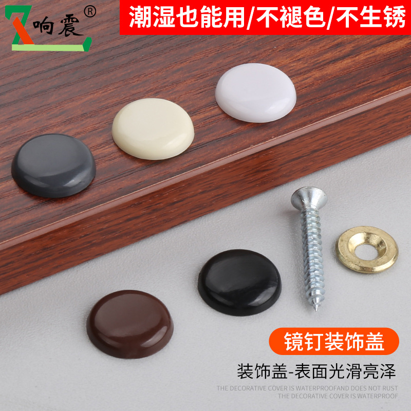 Mirror nail decorative cover advertising nail Glass nail screw head cap acrylic plate fixed mirror zinc alloy screw nail full figure