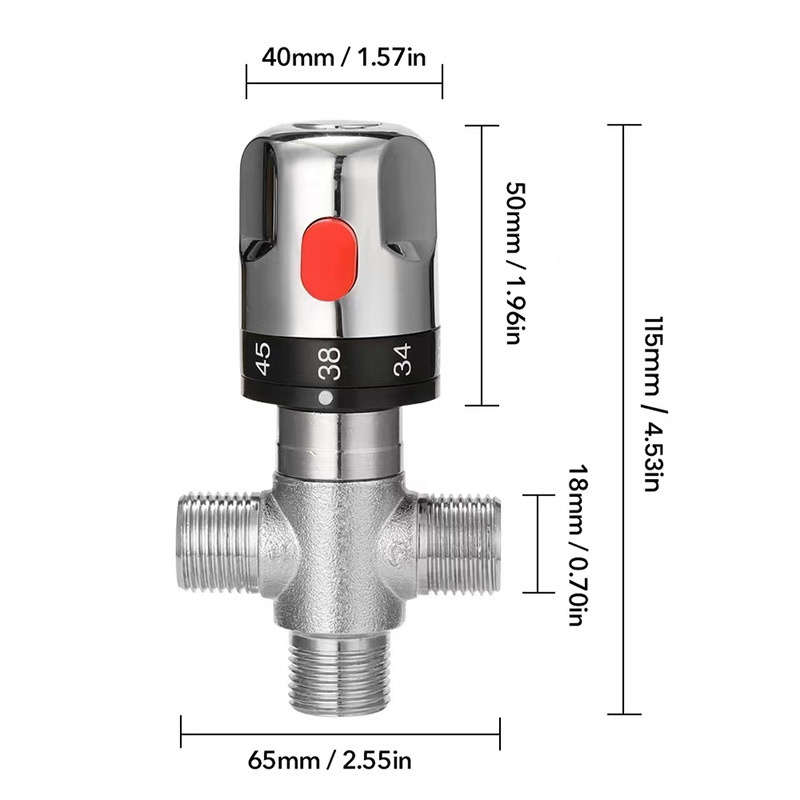 Van trộn nong lạnh kitchen and bathroom brass temperature control mixing valve cold and hot temperature control valve Application Scenario