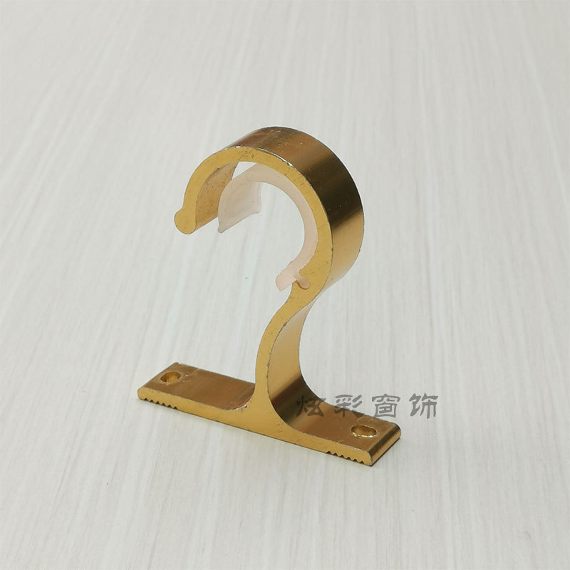 Curtain rod Roman rod bracket aluminum alloy thickened top and side dual-purpose single bracket curtain rod seat bracket hook accessory Application Scenario