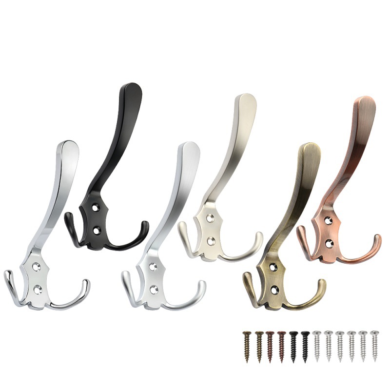 Zinc alloy cabinet coat hooks, bathroom towel hooks, kitchen cabinet hooks, wardrobe door hooks, furniture hardware accessories manufacturer Item Picture