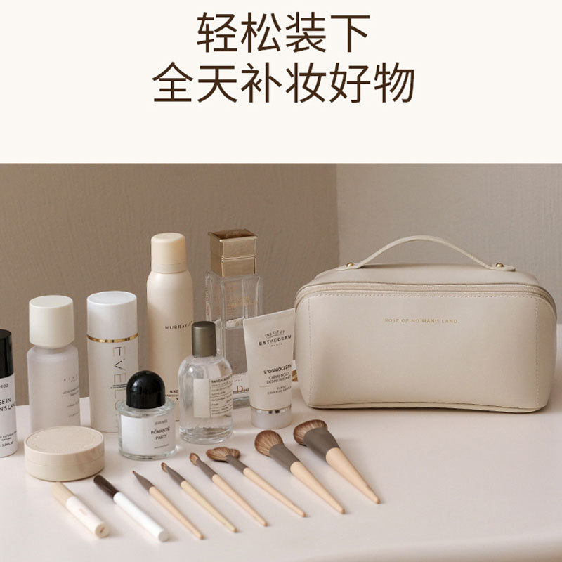 pu fashion makeup bag, ins large-capacity portable travel storage, toiletry bag, pillow makeup bag, starting from one Application Scenario