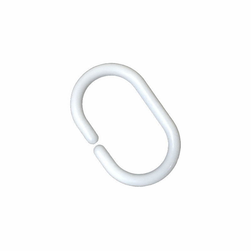 The C-shaped curtain accessory of the ring city shower curtain buckle, original package PP hanging shower curtain buckle Item Picture