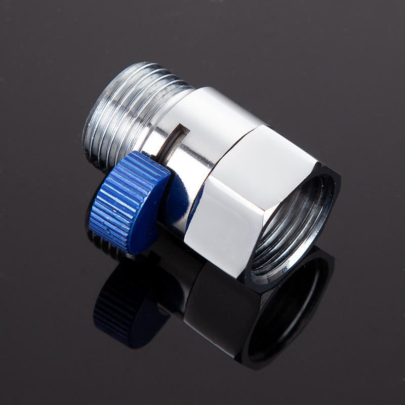 Wholesale of all-copper shower head straight-through valve, water stop valve, 4-way pipe interface, large flow regulating valve, and internal and external thread switch valve Specification drawing