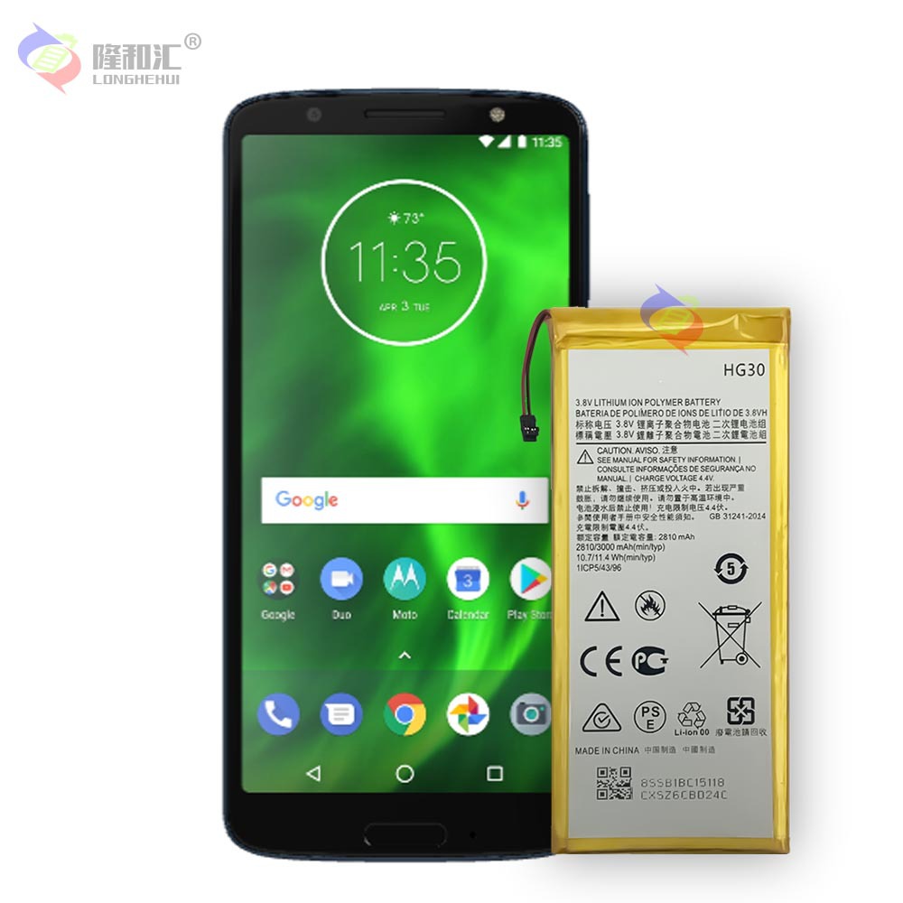 The HG30 built-in battery is brand-new and durable, suitable for MOTOROLA G5S/G5S Plus/G6/XT1806 mobile phones Application Scenario