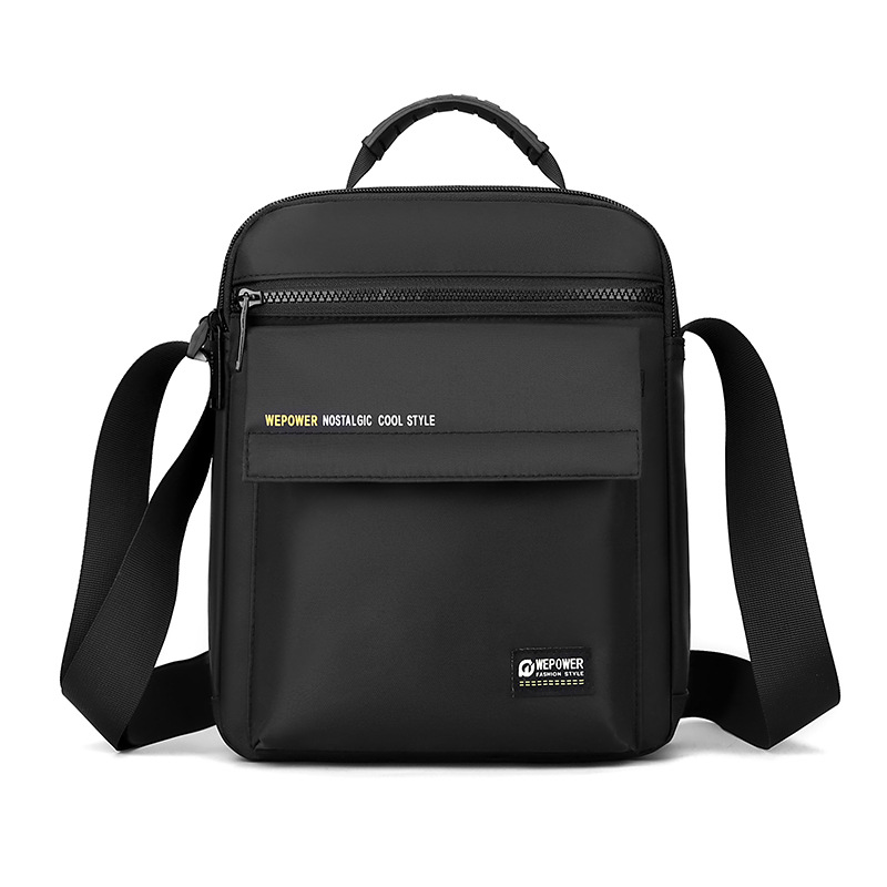 WEPOWER's new men's casual and simple single-shoulder bag, portable large-capacity storage crossbody bag and business handbag Item Picture