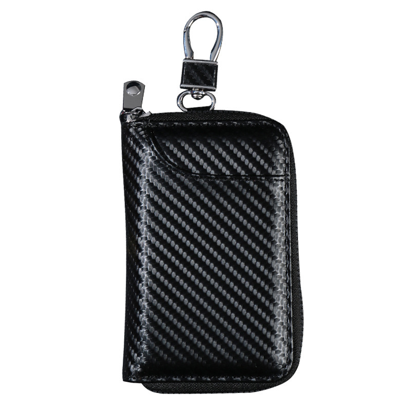 A best-selling multi-functional men's key case for foreign trade, featuring keys, keychains, waist hooks, and a large-capacity business carbon fiber key case Item Picture