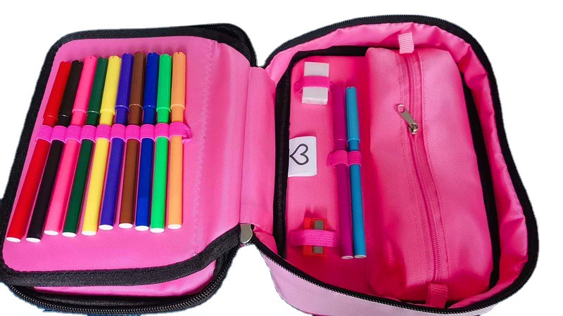 Amazon pencil case 36/48/72 color multi-hole student cartoon large-capacity art sketch colored pencil box Item Picture
