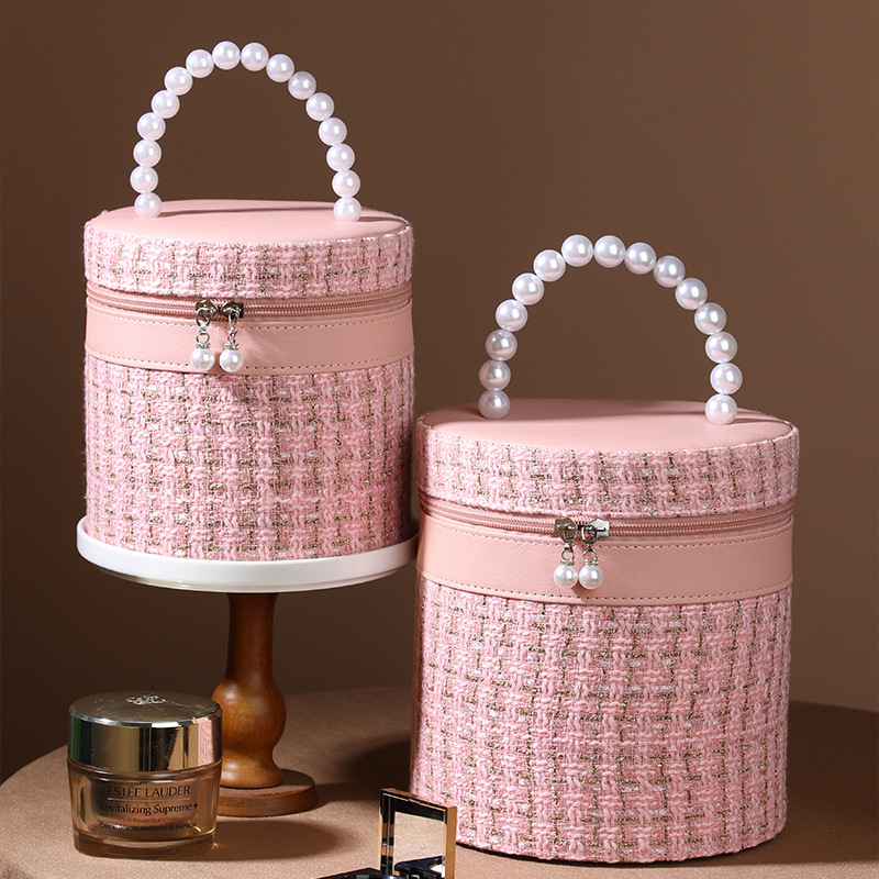 Factory direct sales of light luxury small Chanel bucket bags, large capacity cosmetic cases, storage boxes, souvenirs, wedding gifts, portable for home use Specification drawing