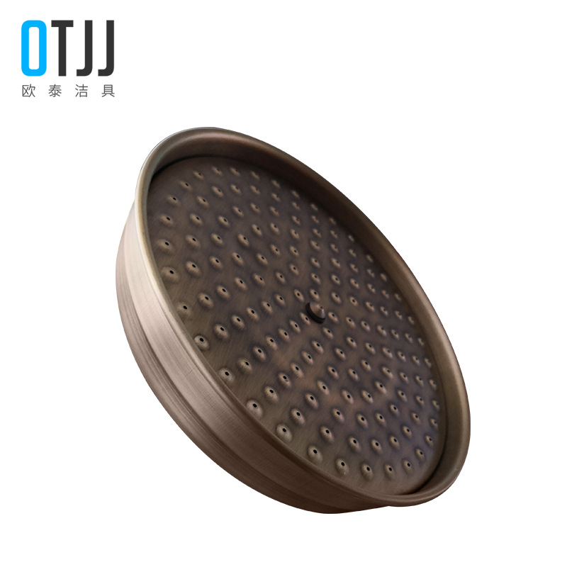 Black antique bronze retro rain shower top head shower room, suitable for wholesale of large top shower heads and showerheads Item Picture