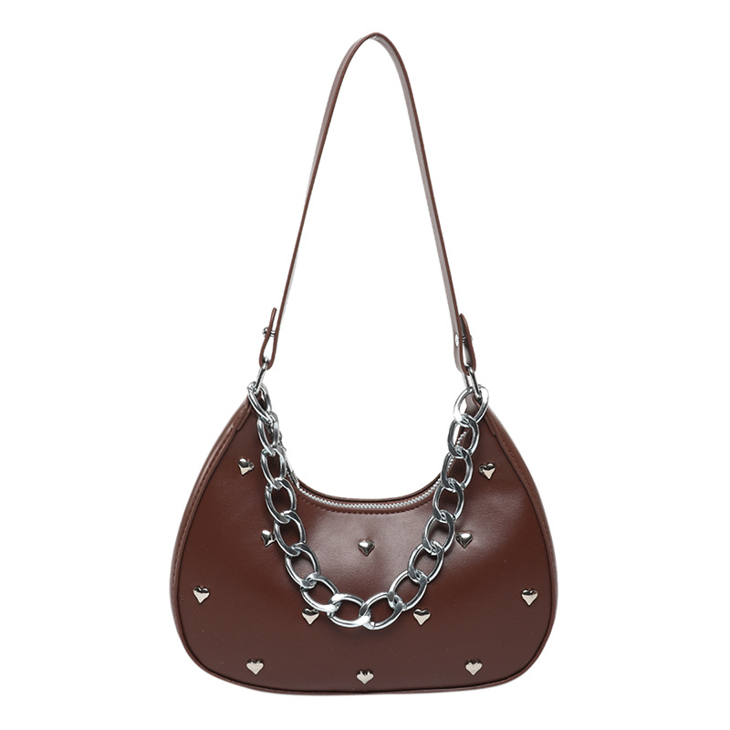 This year's new fashionable Korean-style niche design hand-held chain bag exudes a sense of high-end elegance and is versatile. It's a single-shoulder crossbody women's bag Item Picture