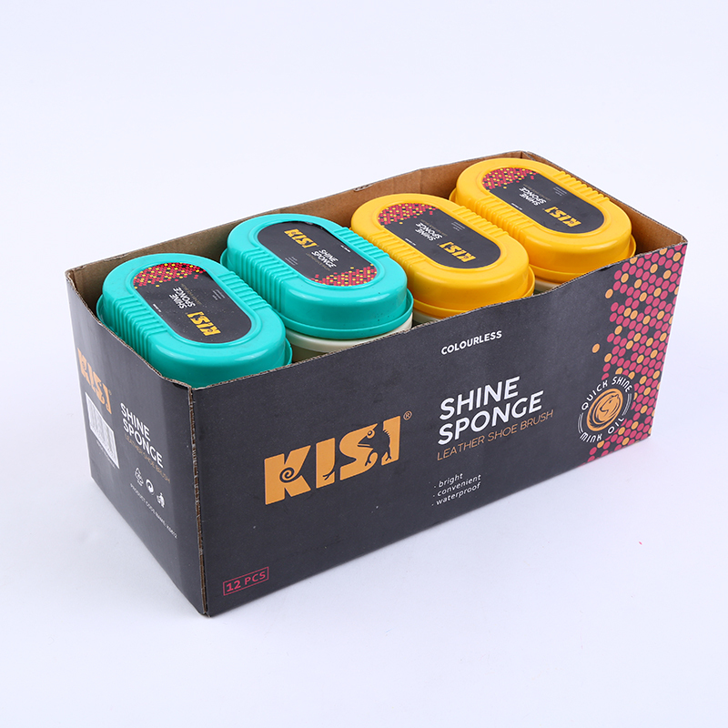 KISI 812 进口海绵皮鞋擦上光保养多功能无色鞋油擦