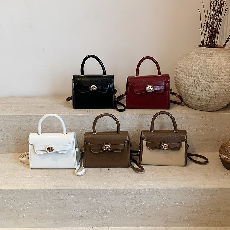 Simple and retro small square handbag 2025 Korean style retro fashion single-shoulder crossbody bag casual new women's bag Application Scenario