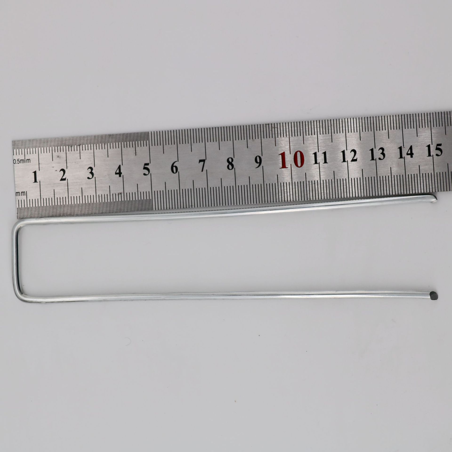 Artificial turf fixed nails, lawn U-shaped nails, anti-grassland fabric nails, slope protection three-dimensional net fixed nails, galvanized ground nails Specification drawing