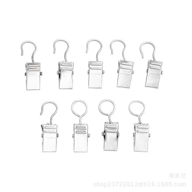 Open and closed curtain clips, metal clips, sawtooth ring curtain clips, bath curtain clips, curtain clips Item Picture