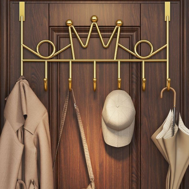 The hook for the clothes hanger at the back of the non-perforated door, the hanging rack for storing clothes and bags, and the hook for clothes and hats on the iron door in the kitchen and bathroom Specification drawing