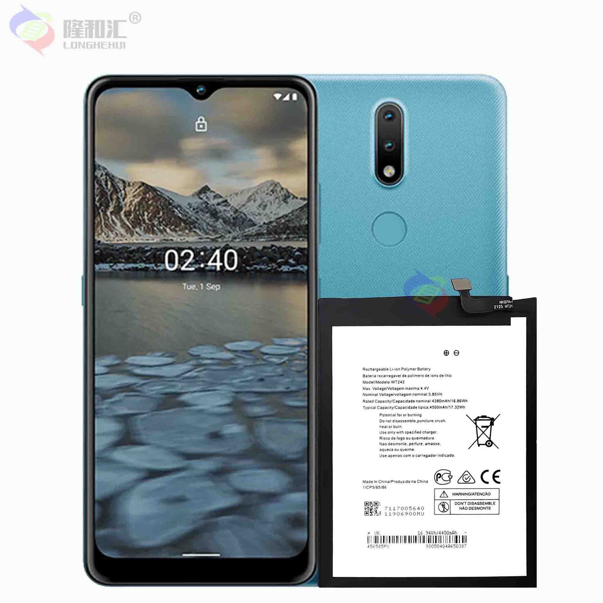 Factory wholesale and export of 4500mAh large-capacity WT242 battery board suitable for Nokia NK2.4 mobile phone battery Application Scenario