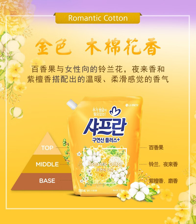 批发包邮！ VISAGE BEAUTE家用清洁剂穿戴甲 舒福蓝LG衣服柔顺剂详情10