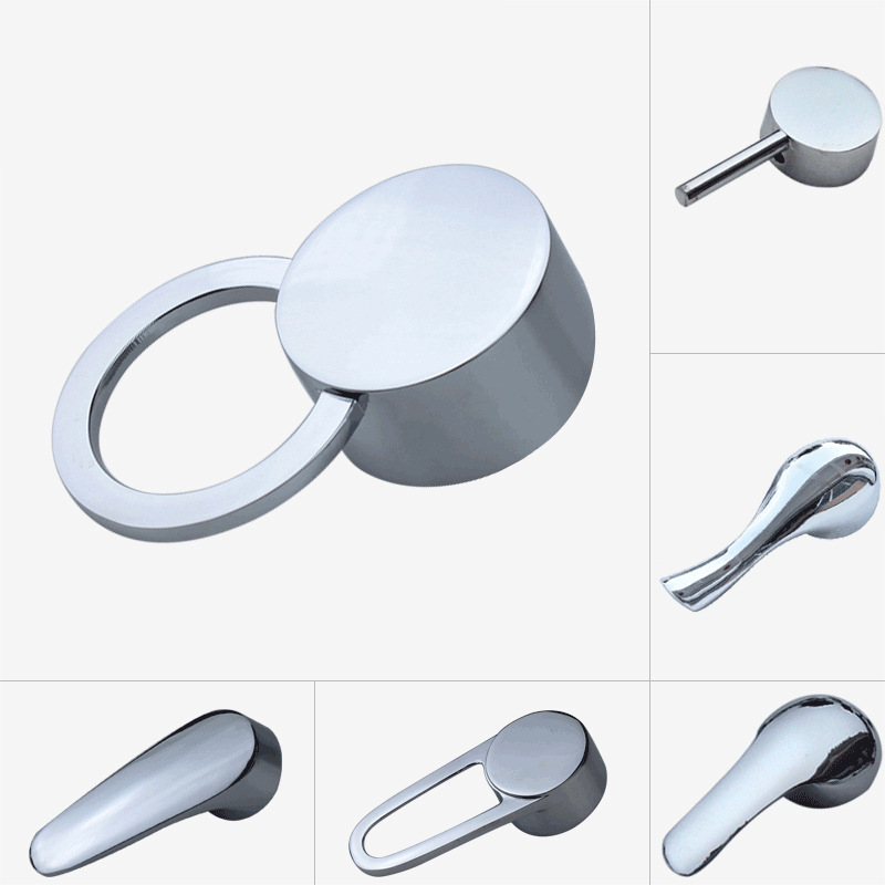 Zinc alloy washbasin, kitchen hot and cold water faucet switch handle accessories, quick-release faucet handle for sink Application Scenario