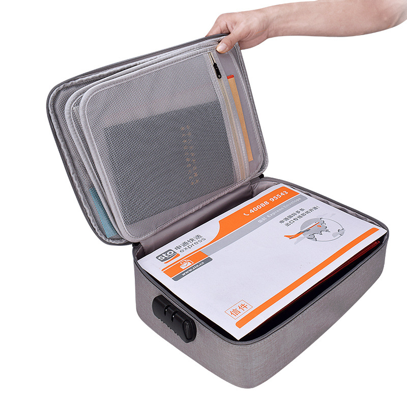 Multi-layered certificate storage bag, multi-functional archive receipts, A4 important documents, household register organization bag, document storage box Application Scenario