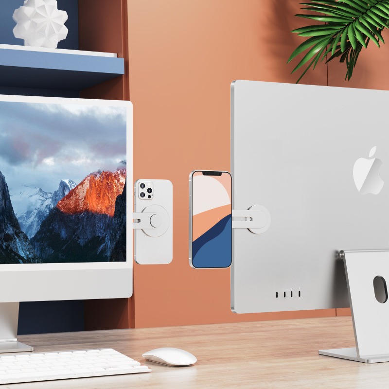Cross-border magsafe computer screen stand, floating screen, hidden car stand, invisible magnetic mobile phone stand Specification drawing