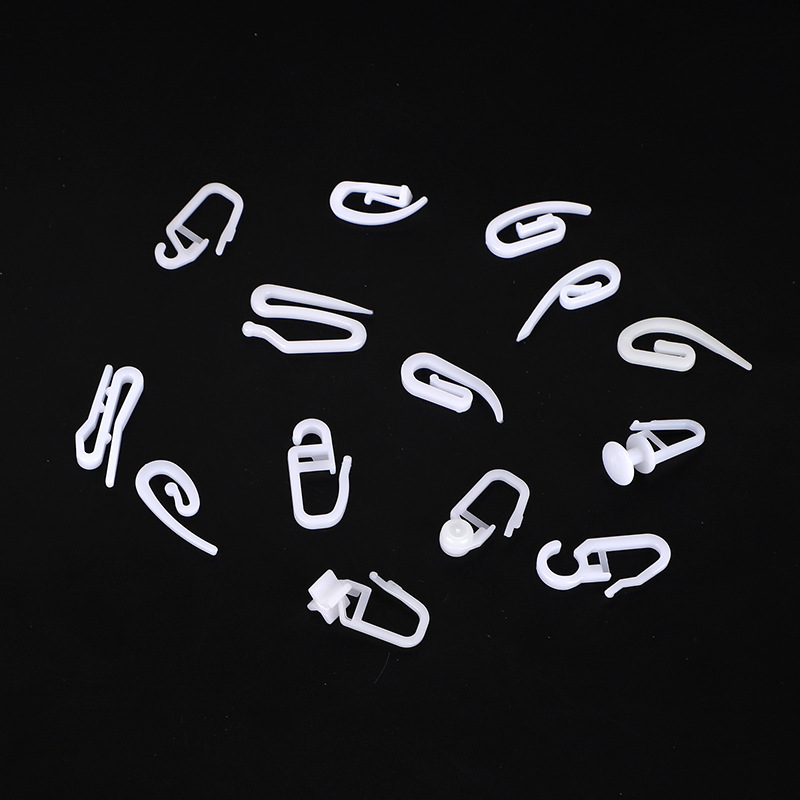 Curtain track pulley, silent curtain hook, track accessory, snap nano wheel, large pointed hook, S hook manufacturer wholesale details Picture
