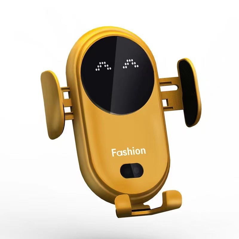 The new S11 smart infrared sensor car wireless charger with 10W/15W fast charging phone stand and sound effect Specification drawing