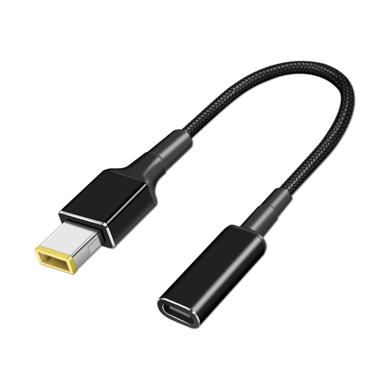 Type-c mother-to-DC short cable notebook PD power extension cable 5A braided 100W fast charging conversion cable Item Picture