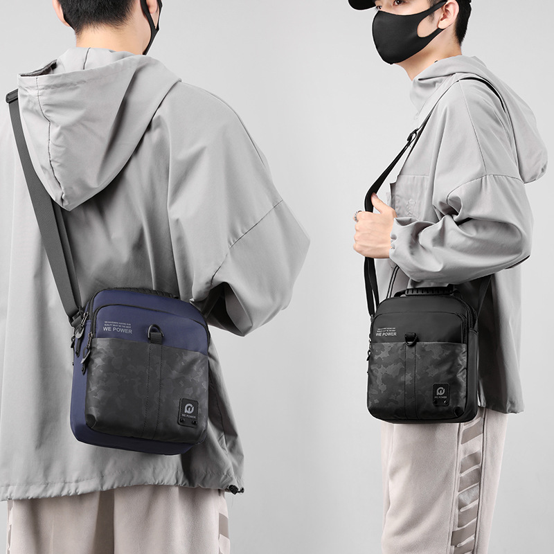 wepower's new men's sports crossbody bag, outdoor street men's bag, casual messenger bag, and trendy men's single-shoulder bag details Picture