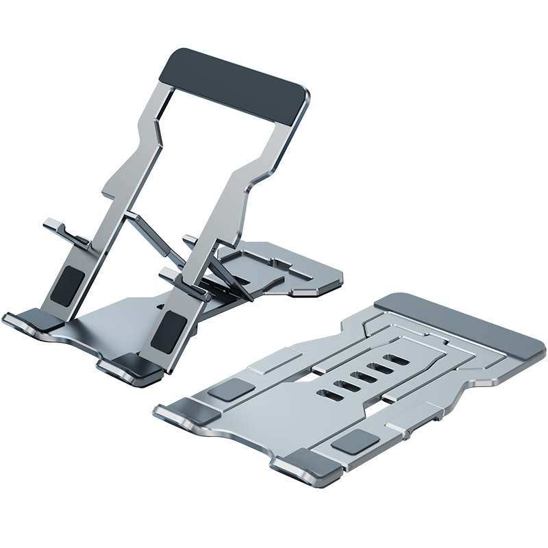 Cross-border best-selling slim mobile phone folding stand, 2-in-1 portable tablet stand, desktop lazy person support small stand Item Picture