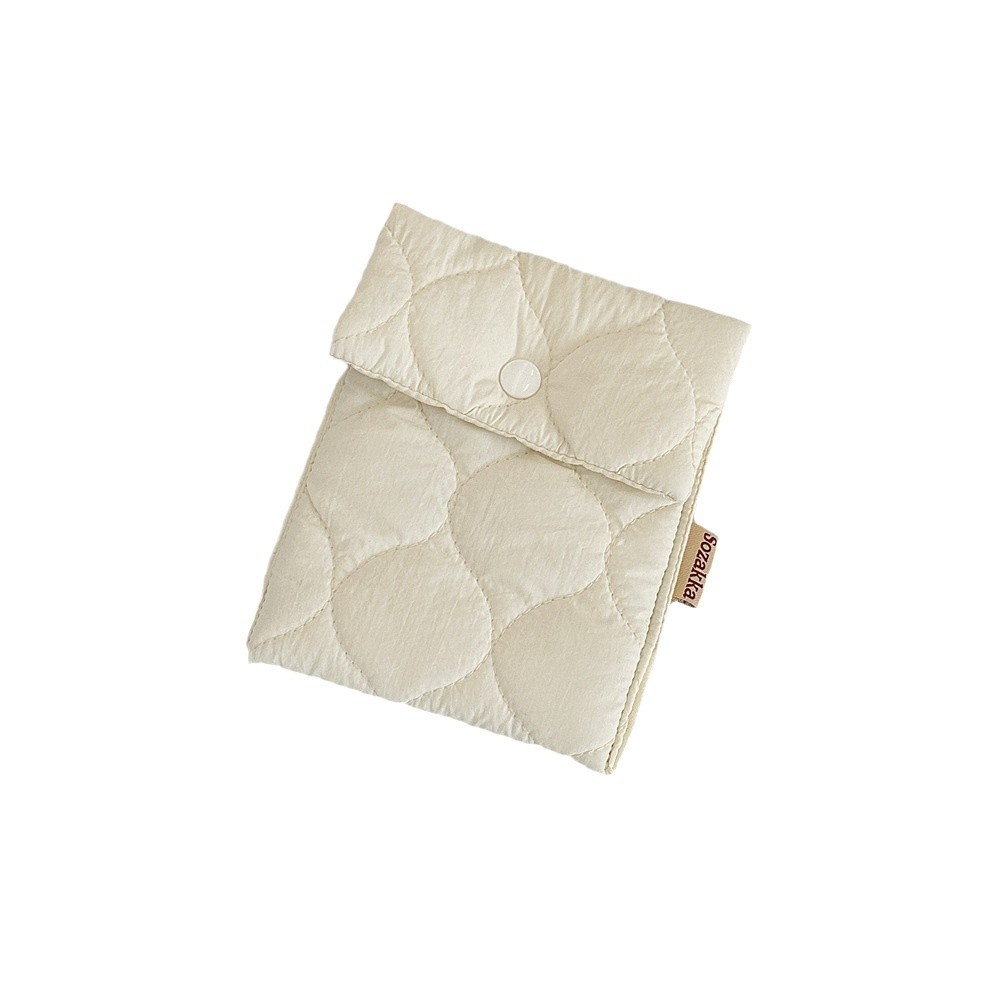 41262 Quilted Sanitary Kit, Lipstick Storage bag, Student Mini Portable Menstrual Sanitary napkin Organization bag Item Picture