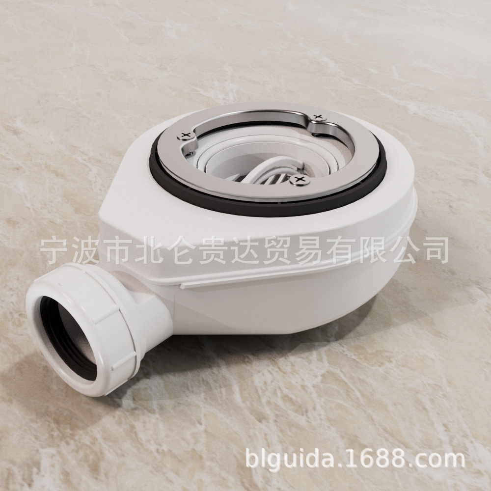 Source supply wholesale of European and American standard shower room PP plastic floor drain bottom basin drain full figure