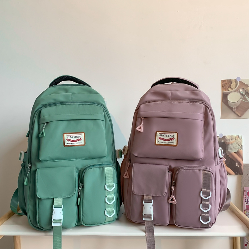 New fashionable and durable schoolbag, Korean version multi-layered backpack for junior and senior high school students, niche casual large-capacity student bag Specification drawing