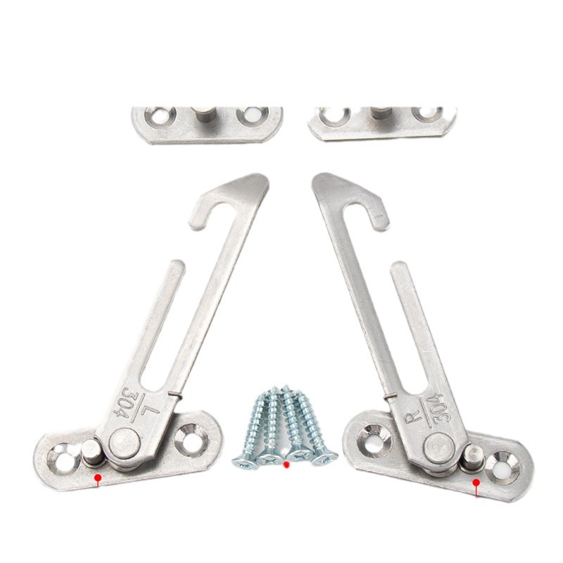 Stainless steel limiters, left and right window hooks, casement window fixers, safety wind braces, top-hung window struts, window hooks, window buckles Item Picture