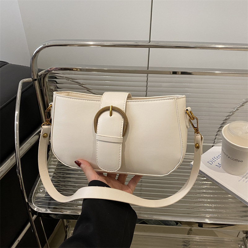 A retro Korean-style underarm bag with a niche design for women in the spring of 2025, a high-end and fashionable single-shoulder crossbody small bag full figure