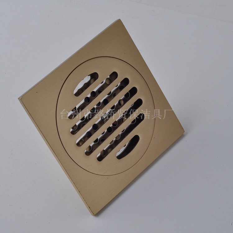 We supply high and medium-grade all-copper anti-odor chrome-plated floor drains Specification drawing