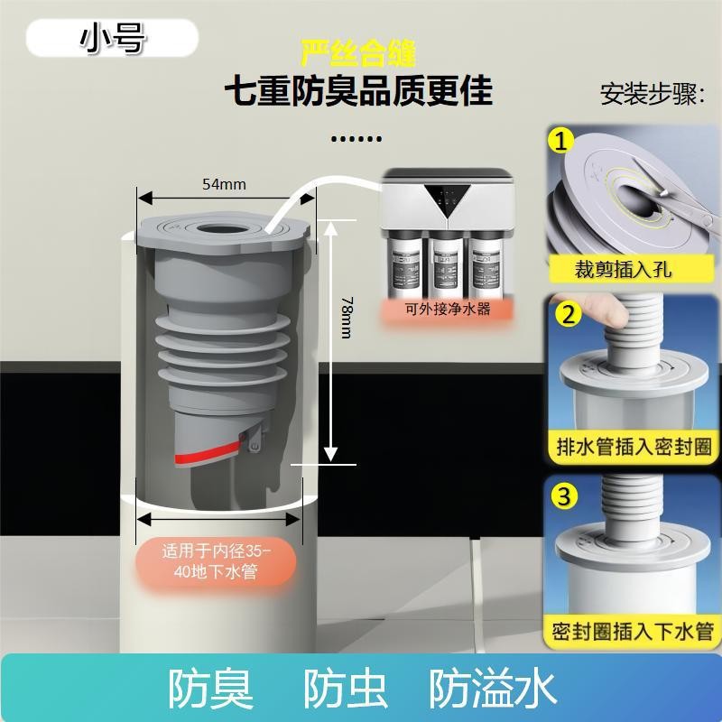 Kitchen sewer floor drain anti-odor wonder, bathroom silicone anti-overflow and anti-odor sealing plug, household anti-odor floor drain Application Scenario