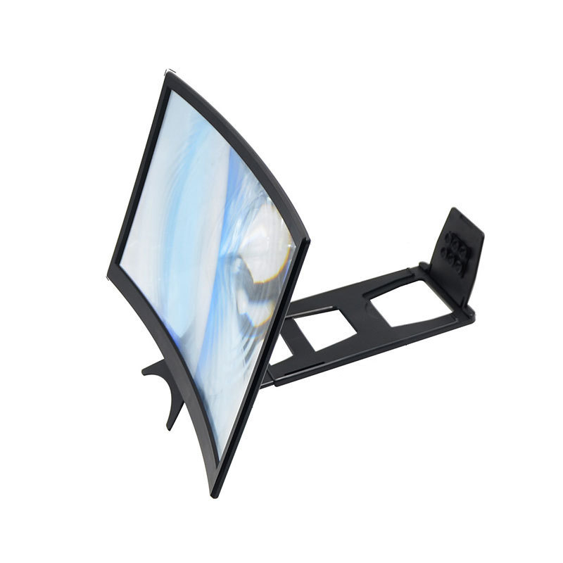 Cross-border L6 curved screen amplifier, 12-inch mobile phone amplifier stand, ultra-clear magnifying glass, portable lazy person stand Item Picture