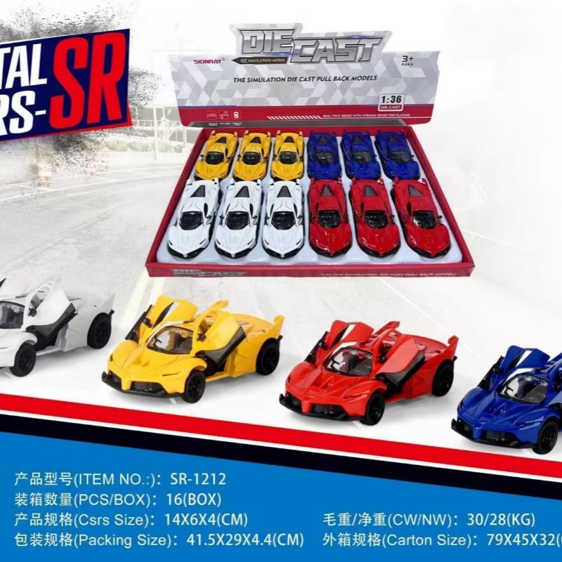 1：36合金车模，灯光，音乐，可开门产品图