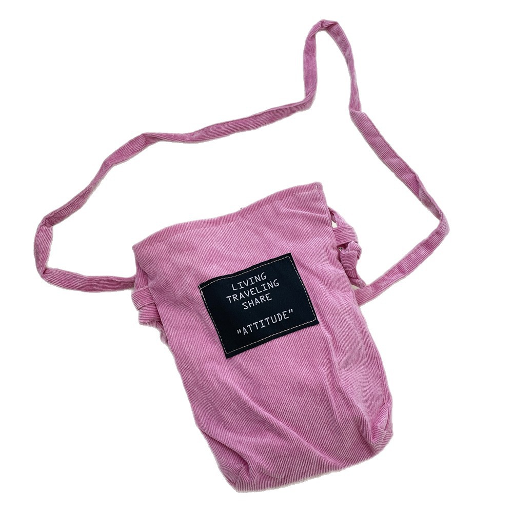 55251 Corduroy retro phone bag 2025 Trendy and simple phone bag, single-shoulder crossbody small storage bag for miscellaneous items Item Picture