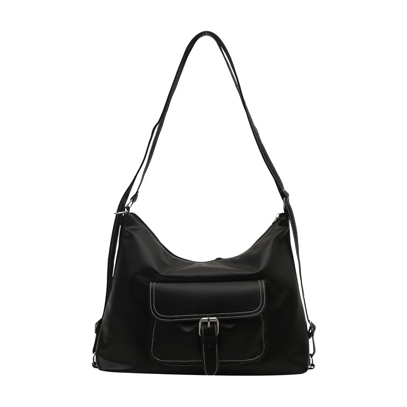 Cross-border retro commuting backpack for women 2024 New trendy and fashionable Korean-style tote bag, versatile and large-capacity crossbody bag Item Picture