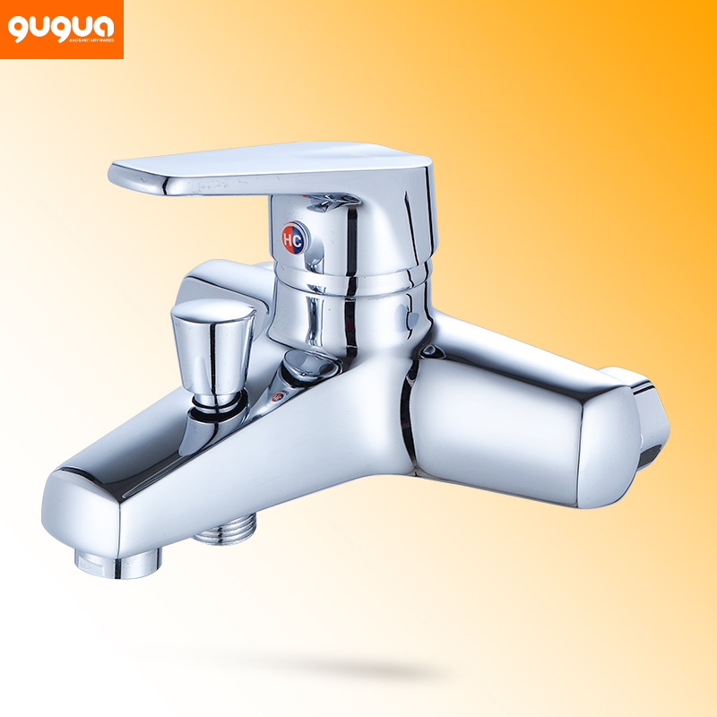 Cold and hot copper bathtub faucet, bathroom concealed installation shower mixed water, sprinkler faucet concealed installation three-way mixed water valve direct sales full figure