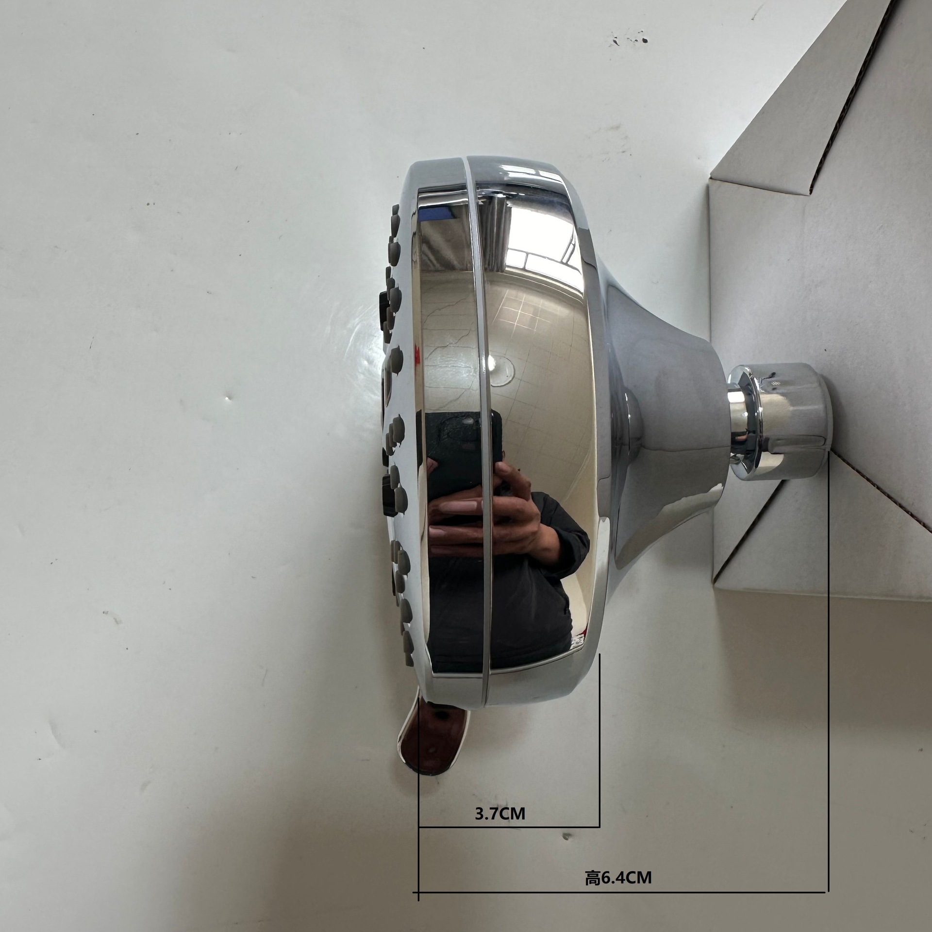 5-inch 7-function small top shower head, hand-held shower head, Cixi shower head, shower head set, hanging head Specification drawing