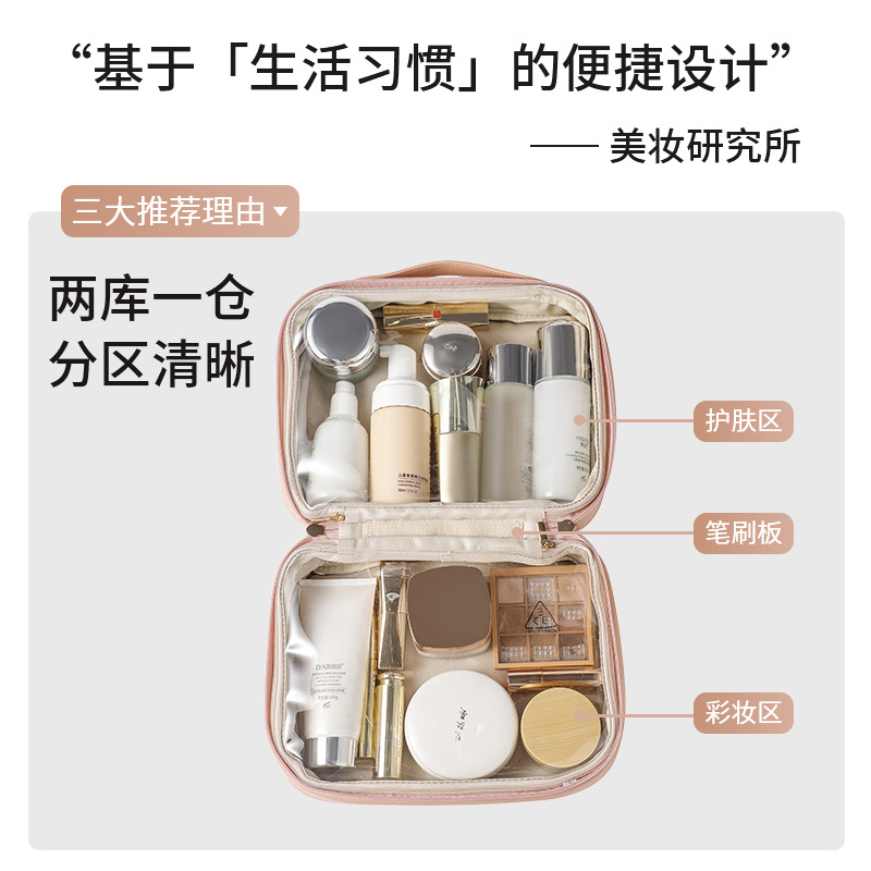 Makeup Bag for Women 2025 New Portable travel hand-held toiletry bag with large capacity cosmetics storage bag details Picture