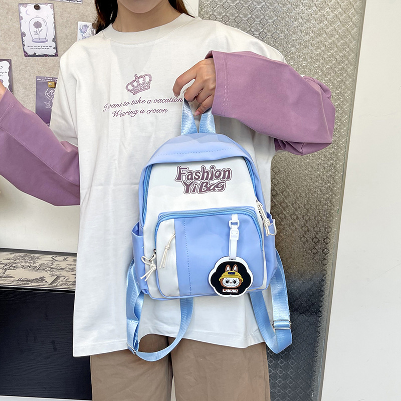 A new large-capacity, simple, fashionable and versatile backpack for junior high school, senior high school and college students in the Korean style of Instagram Specification drawing