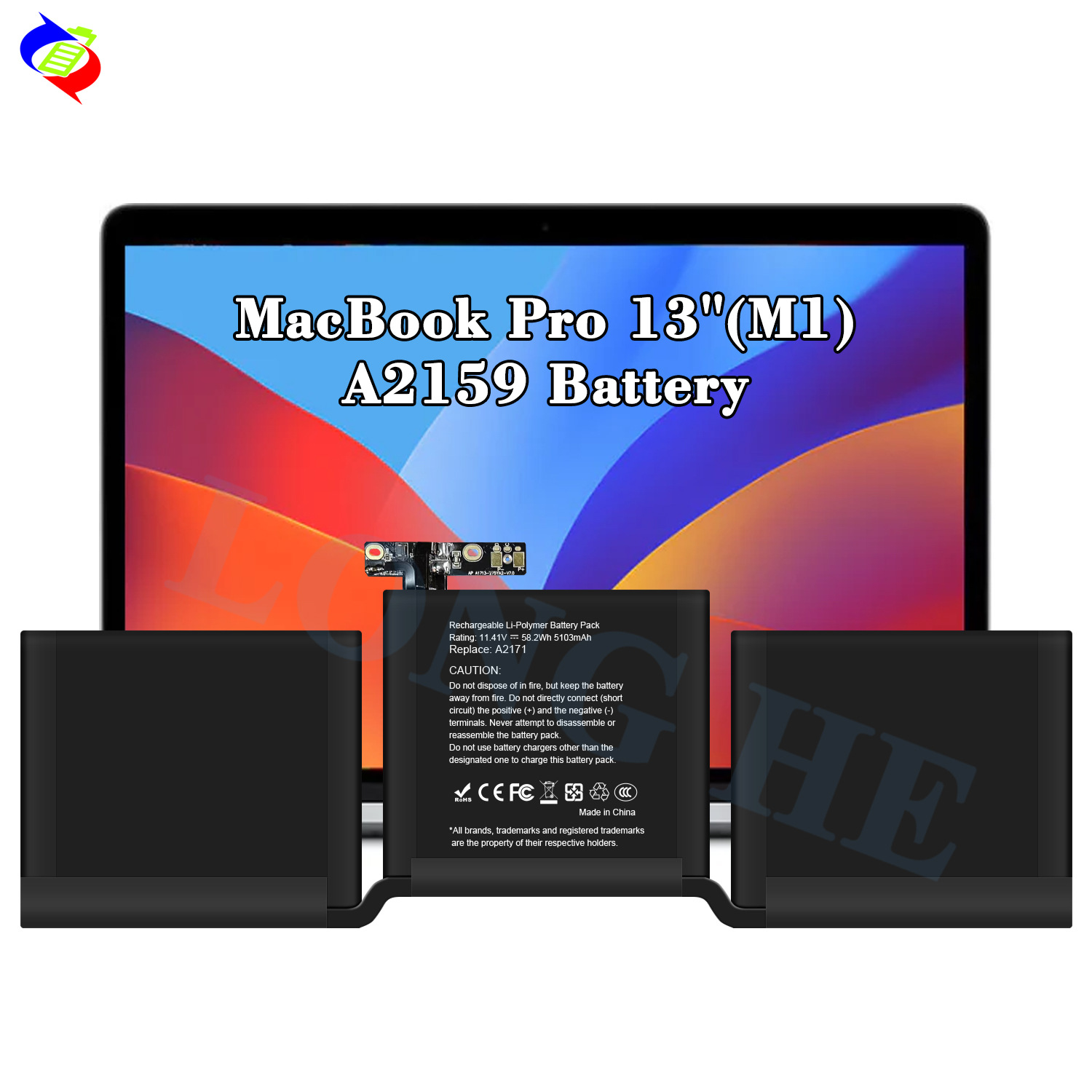Wholesale of battery A2171 for Apple Pro 13 "(M1)/A2159/A2289(2019) laptops details Picture