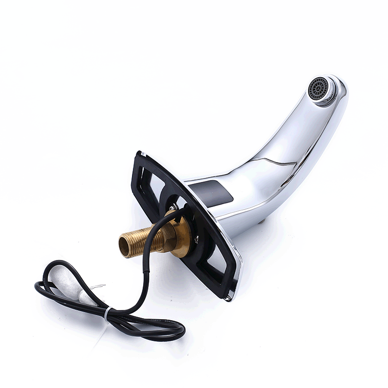 Countertop basin sensor faucet, automatic commercial hotel public toilet, all-copper cold and hot infrared washbasin faucet Item Picture