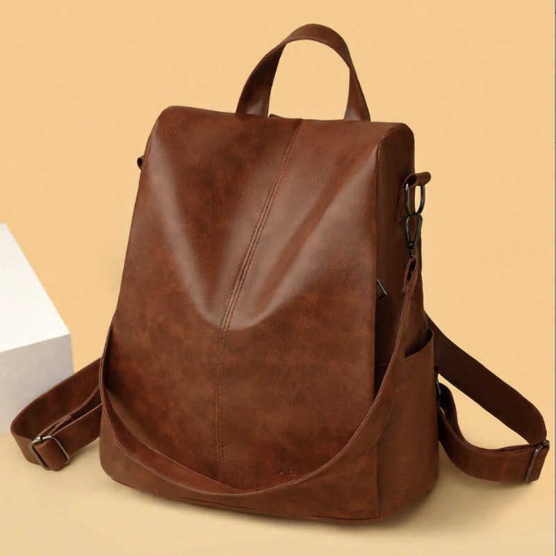 Feihong's new Korean-style fashionable, casual and versatile backpack for women, a large-capacity single-shoulder backpack for women on the street full figure